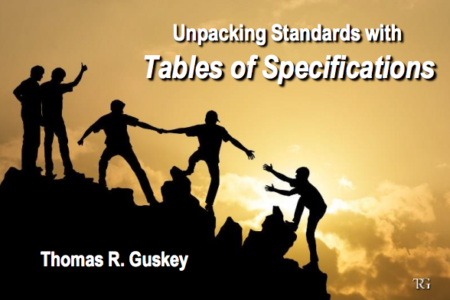 Unpacking Standards with Tables of Specifications